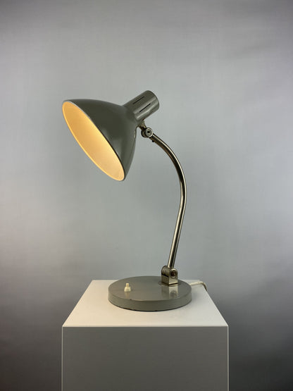 Grey desk light by H. Busquet for hala zeist from the 1960's