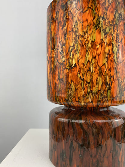 Rare mosaic style glass Peill and Putzler table lamp 1970