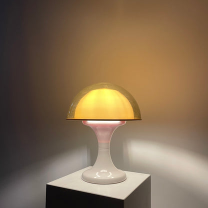 Space age mushroom plexiglass table lamp from Holland 1970